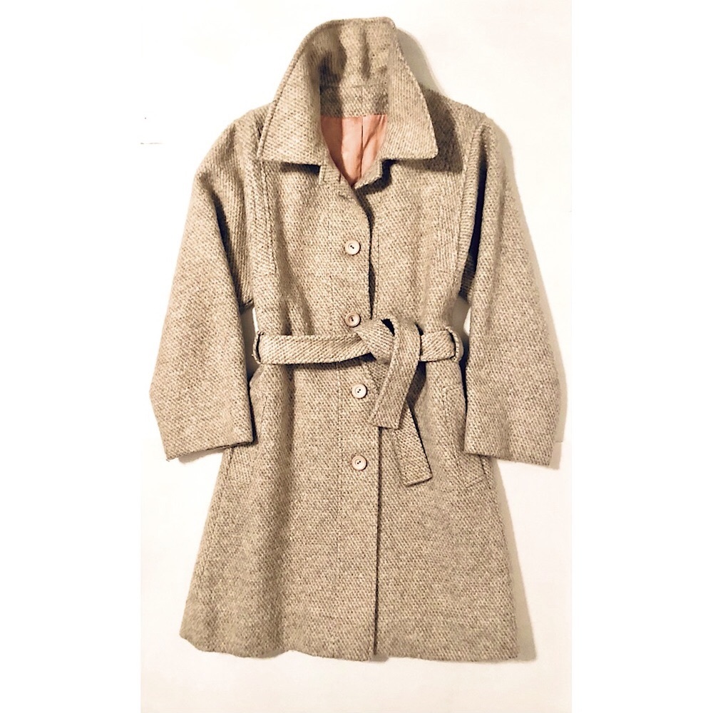 Vintage Fuzzy Neutral Coat